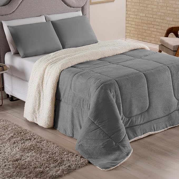 Coberdrom Queen Dupla Face e Manta Soft 220x240cm