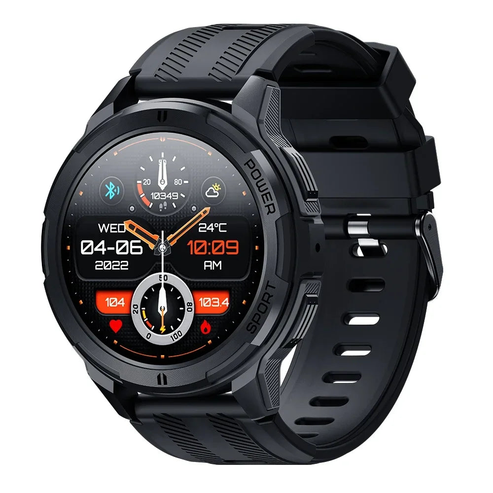 Oukitel Smartwatch BT10 Watch 1.43'' AMOLED Display 410mAh Bluetooth 100+sport modes Phone Calls Health and Fitness Tracking
