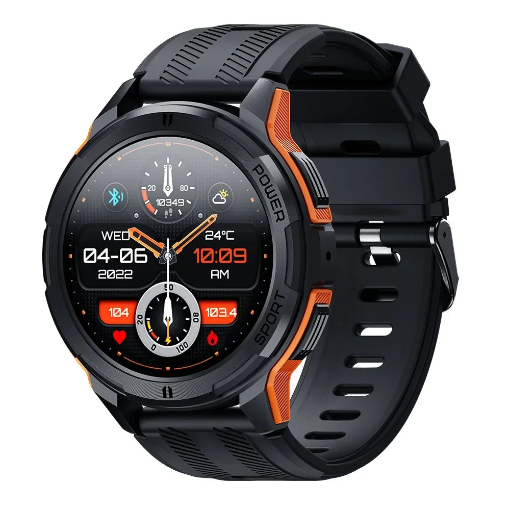 Oukitel Smartwatch BT10 Watch 1.43'' AMOLED Display 410mAh Bluetooth 100+sport modes Phone Calls Health and Fitness Tracking